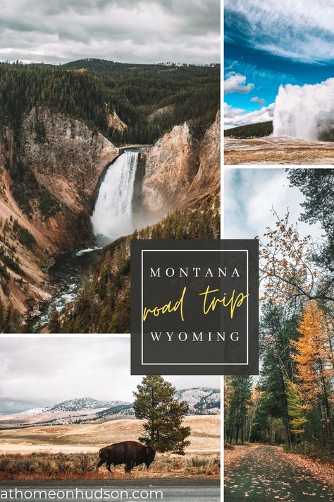 Want to visit Yellowstone, Grand Teton, and Glacier National Park? Check out Montana and Wyoming national park road trip guide! #Yellowstone #YellowstoneNationalPark #GrandTeton #GrandTetonNationalPark #GlacierNationalPark Road Trip Glacier National Park To Yellowstone, Road Trip To Glacier National Park, Yellowstone Loop Map, Wyoming And Montana Road Trip, Yellowstone And Glacier Road Trip, What To Do In Yellowstone National Park, Wyoming Montana Road Trip, Montana Itinerary, Vacation Montana