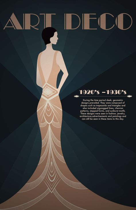 Art Deco Poster on Behance Art Deco Pictures Illustrations, 1920s Art Deco Fashion, Art Deco Graphic Design 1920s, Art Deco Fashion Modern, Art Deco Graphic Design Poster, Art Deco Illustration 1920s, 1920s Art Deco Aesthetic, Prom Poster Design, Art Deco Illustration Graphics