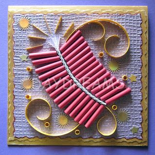 Diwali handmade card with paper quilling firecracker~ lovely! Card Making Ideas For Kids, Diy Diwali Cards, Handmade Diwali Greeting Cards, Diwali Card Making, Diwali Art, Festival Crafts, Diwali Activities, Diwali Crackers, Diwali Card