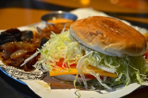 Guy's Burger Joint Recipe for Straight-Up Burger with Pig Patty - Cruise Maven Pique Recipe, Holland America Alaska Cruise, Donkey Sauce, Make Garlic Butter, Pickle Slices, Vidalia Onions, Guy Fieri, Hamburger Patties, Cruise Lines