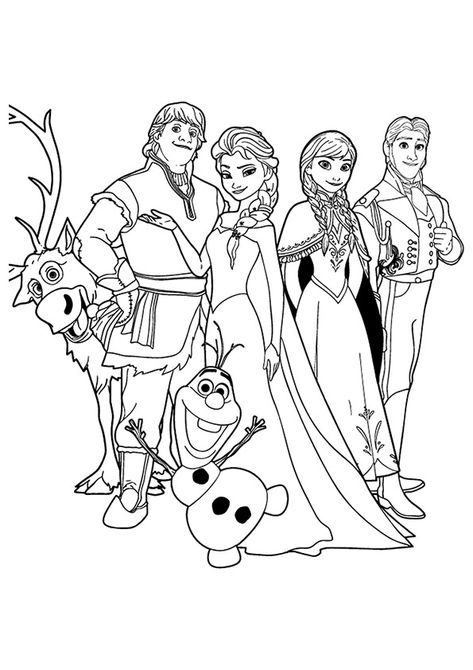 Coloring Page Elsa Coloring, Elsa Coloring Pages, Frozen Coloring Pages, Disney Princess Colors, Disney Princess Coloring Pages, Frozen Characters, Horse Coloring Pages, Disney Colors, Princess Coloring