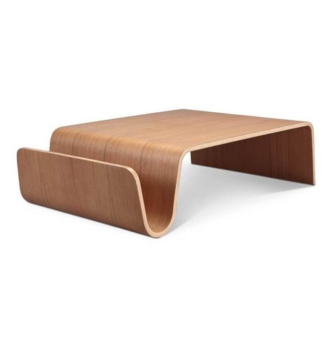 Gwendoline Curved Coffee Table – HomeBuffet Wood Center Table, Abstract Coffee Table, White Oak Coffee Table, Coffee Table Lamp, Magazine Table, The Early 2000s, Coffee Tables For Sale, Nordic Modern, Living Room Coffee Table