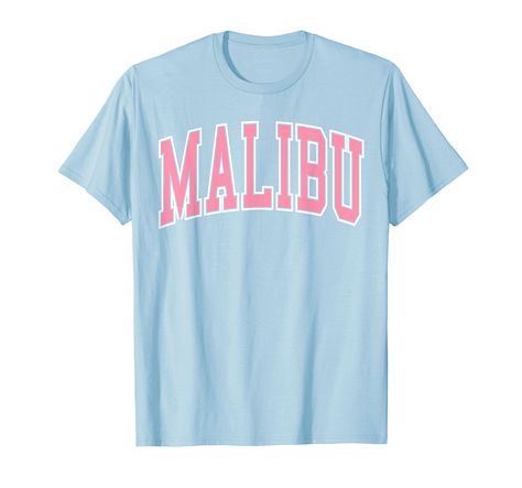 PRICES MAY VARY. Preppy varsity pink Malibu California College design for women, teen, girls, men, women, father, mother, mom, dad, kids, son, daughter, boys, girls, sister, brother birthday, souvenir, christmas, eastern. mother's day, father's day Cute preppy Malibu retro design. Preppy shirt, preppy shirts, Preppy trendy y2k aesthetic. Perfect as Malibu vacation souvenirs. Lightweight, Classic fit, Double-needle sleeve and bottom hem Malibu Vacation, Malibu Shirt, Shirts Preppy, Pink Malibu, Preppy Shirts, California College, Preppy Brands, Preppy Tops, Preppy Shirt