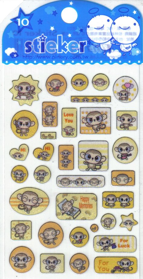 https://flic.kr/p/9rGbZA | Kawaii Monkey Sticker Sheet | Available @ www.cutepaperetc.etsy.com Sticker Drawing Ideas, Kawaii Monkey, Cute Sticker Sheets, After Earth, Journaling Stickers, Sticker Organization, Stickers Etsy, Stationery Organization, Kawaii Stickers