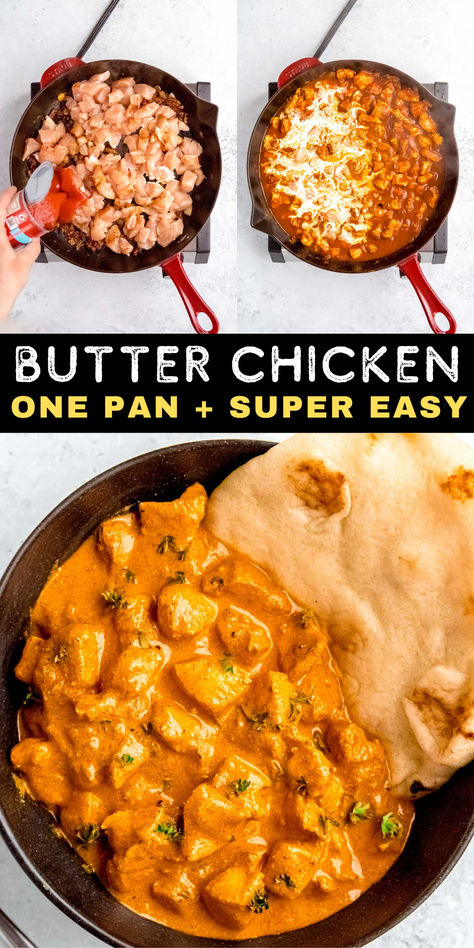 Butter Chicken Easy, Easy Butter Chicken Recipe, Easy Butter Chicken, Butter Chicken Recipe Easy, Better Than Takeout, Easy Recipes For Beginners, Chicken Easy, Easy Butter, Butter Chicken Recipe