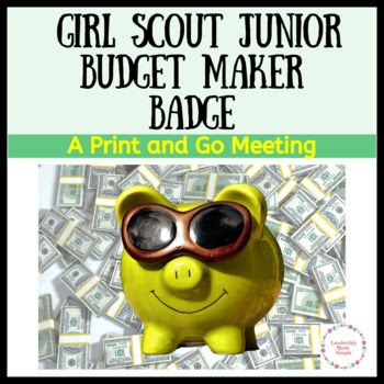 Junior Budget Maker Badge, Junior Girl Scout Badges, Junior Detective, Junior Mints, Scout Mom, Girl Scout Badges, Troop Leader, Girl Scout Juniors, Money Plan