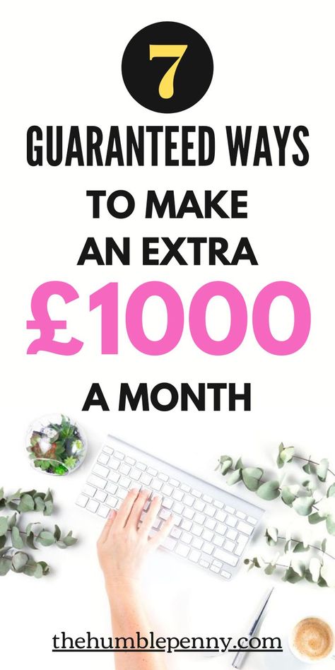 7 Guaranteed Ways On How To Make An Extra £1000 A Month Online Website Design, Get Paid Online, Website Design Wordpress, Online Writing Jobs, Additional Income, Online Side Hustle, Social Media Jobs, Looking For People, Writing Jobs