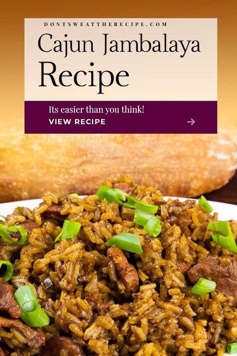 This amazingly delicious Cajun jambalaya recipe delivers that New Orleans flavor that brings Bourbon Street to you! #jambalaya #cajun #food #recipes Jambalaya Recipe No Tomato, Cajun Jambalaya Recipe Louisiana, Authentic Cajun Jambalaya Recipe, Pork Jambalaya Recipe, Louisiana Jambalaya Recipe, Cajun Food Recipes, Cajun Jambalaya Recipe, Jambalaya Recipe Crockpot, Chicken Jambalaya Recipe