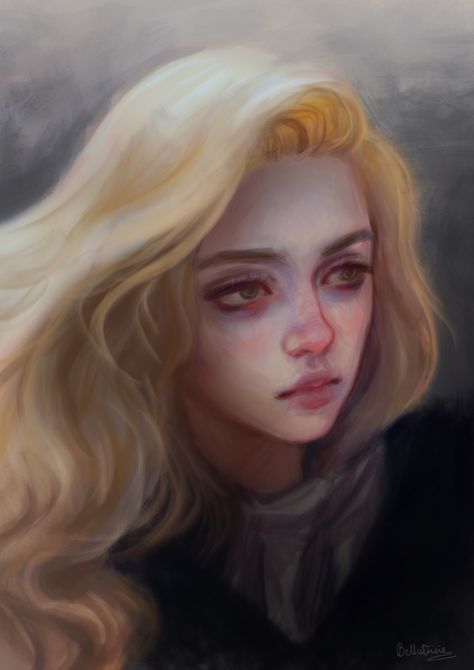 Blonde Character Art, Blonde Character Design, Blonde Woman Art, Red Eyes, Cthulhu, Character Portraits, Pretty Art, Portrait Art, Character Design Inspiration