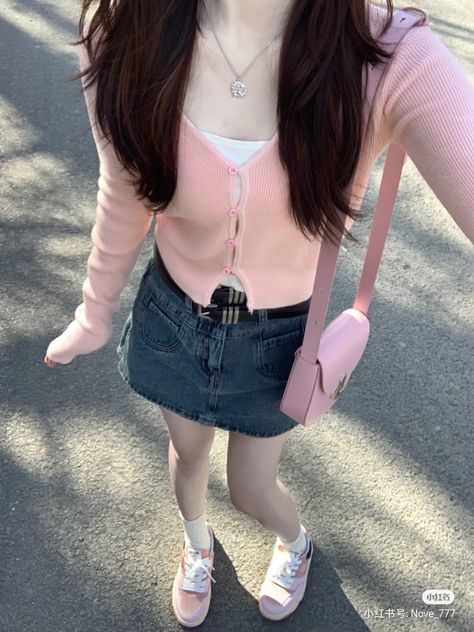 Korean Outfit Street Styles, Outfit Cute, Everyday Fashion Outfits, Korea Fashion, Really Cute Outfits, Kpop Outfits, Korean Outfits, Girly Outfits, Looks Style