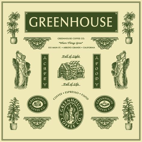 Greenhouse Logo, Arroyo Grande California, Greenhouse Academy, Miracle Mile, The Greenhouse, Farm Stand, Badge Design, Logo Images, Plant Design