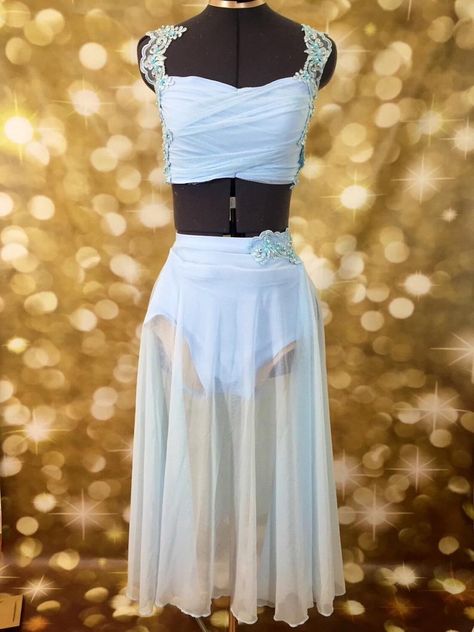 Ballroom Dance Outfits, Solo Dance Costumes, Cute Dance Costumes, Pretty Dance Costumes, Dance Costumes Dresses, Dancing Dresses, Gotcha Life, Lyrical Dresses, Blues Dance