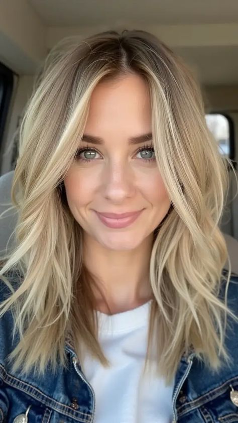 30 Must-Try Medium Mom Haircuts That Are Effortlessly Chic and Easy to Maintain Lob With Layers Textured Bob, Heavy Layers Medium Hair, Textured Lob Haircut, Lob Haircut Thick Hair, Edgy Blonde Hair, Hairstyles For Moms, Lob Haircut Layered, Mom Haircut, Haircuts Layered