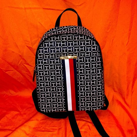 White Mini Backpack, Tomy Hilfiger, Tommy Hilfiger Backpack, Navy Backpack, Small Backpack Purse, Red Backpack, Tommy Hilfiger Bags, Flap Backpack, Cheetah Print Dress