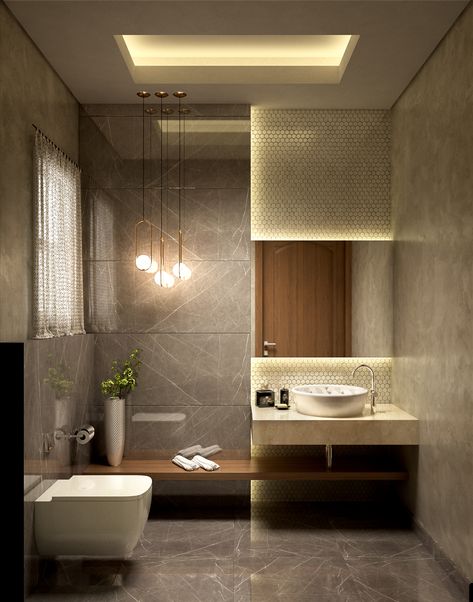 Toilet Design Modern, Ideas Cuarto, Toilet And Bathroom Design, Toilette Design, Down Ceiling Design, Modern Small Bathrooms, New Ceiling Design, Luxury Master Bathrooms, Restroom Design