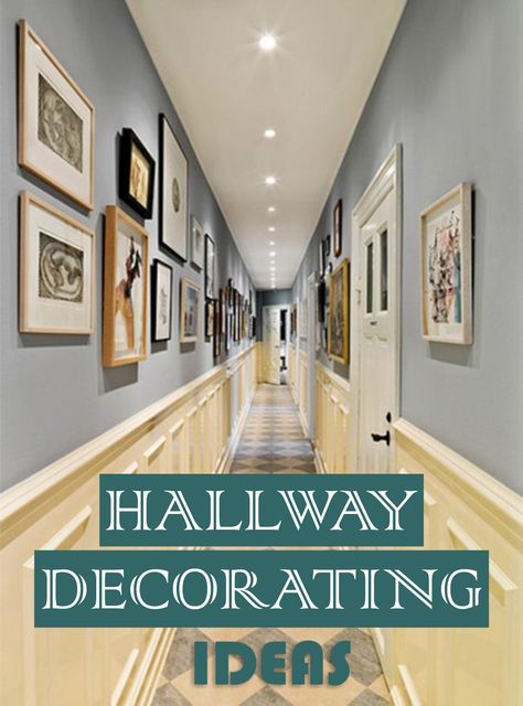 In case you have a white empty hallway, it will be great if you make it into a wall gallery that displaying your photo collection or painting collection. #hallway #wallgallery #whitewall #walldecoration Picture Gallery In Hallway, Family Picture Gallery Wall Hallway, Hallway Canvas Display, Picture Gallery Hallway, Artwork For Hallway, Family Picture Hallway Ideas, Pictures Down Hallway, Hall Gallery Wall Long Hallway, White Wall Hallway