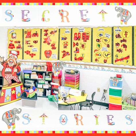 Posting Secret Stories® Phonics Posters! - The Secret Stories Secret Stories Sound Wall Display, Secret Stories Sound Wall, Secret Stories Bulletin Board, Secret Stories Display, Phonics Bulletin Board, Secret Stories Phonics, Phonics Stories, Fun Reading Games, Phonics Display