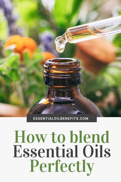 When you're new to essential oils, it can be confusing how to blend essential oils and what essential oils mix well together. Here's how to blend essential oils perfectly. #essentialoils #essentialoilblends #oilblends Recipes Smoothies, Essential Oil Beauty, Making Essential Oils, Essential Oils Guide, Essential Oil Blends Recipes, Essential Oil Mixes, Essential Oil Benefits, Healing Oils, Essential Oil Diffuser Blends