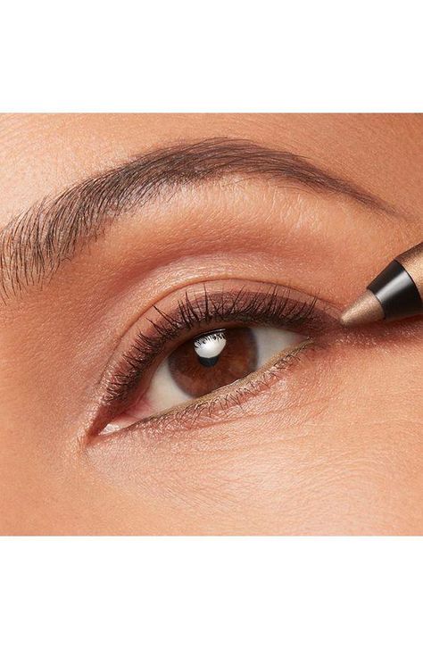 🔥 Explore Bestsellers! 👆 $34,00 Best Color Eyeliner For Brown Eyes, Best Eye Makeup For Dark Brown Eyes, Dark Brown Eye Makeup, Light Brown Eyeliner, Brown Eyes Eyeliner, Eye Brightening Makeup, Double Eyeliner, Make Eyes Pop, Powdered Eyeliner