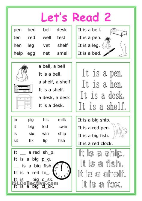 Phonics Reading Activities, Learn Reading, Remedial Reading, Reading Comprehension Lessons, Reading For Beginners, Preschool Reading, English Worksheet, Learning English For Kids, English Phonics