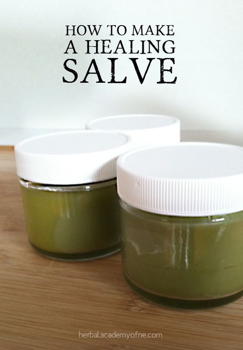 how to make a healing salve by HANE Chamomile Salve Recipe, Learn Herbalism, Diy Salve, Filipendula Ulmaria, Dried Calendula, Homemade Salve, Natural Medicines, Calendula Salve, Herbal Academy