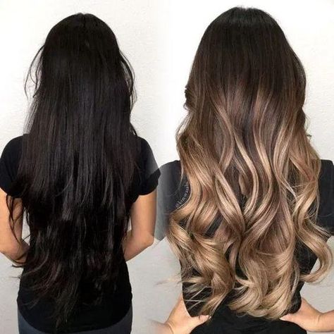 Cabelo Ombre Hair, Rambut Brunette, Box Dye, Brown Ombre Hair, 2019 Makeup, Balayage Hair Dark, Brown Hair Balayage, Balayage Brunette, Brown Blonde Hair