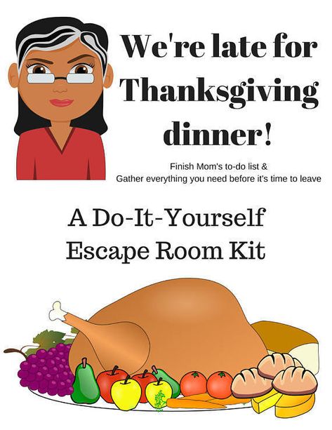 Thanksgiving Escape Room, Diy Escape Room, Thanksgiving Games For Kids, Dinner Party Games, Christmas Party Themes, Escape Room Game, Escape Rooms, Party Room, Game Party