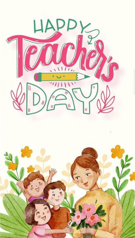 Happy Teachers Day Clipart, Teachers Day Card Template, Teacher Art Illustration, Teachers Day Wallpaper, Teachers Day Painting, Teacher Day Drawings Ideas, Happy Teachers Day Drawing, Happy Teacher's Day Images, Teachers Day Card Design