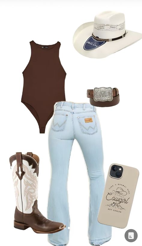 Southern Preppy Outfits, Western Inspired Outfits, Basic Girl Outfit, Foto Cowgirl, Cute Cowgirl Outfits, Southern Outfits, Country Style Outfits, Western Wear Outfits, Cute Country Outfits