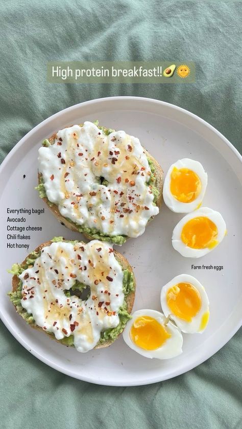 Breakfast With High Protein, Meal Prep With High Protein, Healthy Late Night Meals, Protein Foods Aesthetic, High Protein Lunch Aesthetic, Fitness Breakfast Ideas, Easy College Breakfast, Healthy Breakfast For Men, Hard Boiled Egg Meals