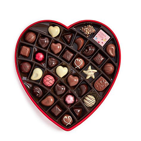 Heart Shaped Chocolate Box, Heart Chocolate, Truffle Boxes, Milk Chocolate Ganache, Heart Gift Box, Heart Shaped Chocolate, Valentines Day Chocolates, Valentine Day Boxes, Chocolate Delight