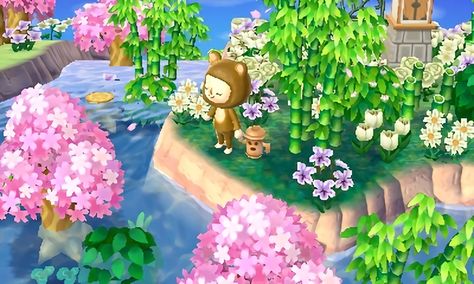 Animal Crossing: New Leaf Kawaii, Acnl Town Flag Qr Codes, Animal Crossing New Leaf Town Ideas, Acnl Town Ideas, Leaf Ideas, Town Inspiration, Create An Animal, Animal Crossing 3ds, Town Ideas