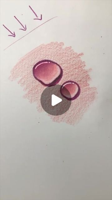 Yellow Things To Draw, Water Droplets Drawing, Colored Pencils Tutorial, Realistic Drawing Ideas, How To Draw Bubbles, Water Droplets Art, Watercolor Pencil Drawing, Air Drawing, 3d Drawing Techniques