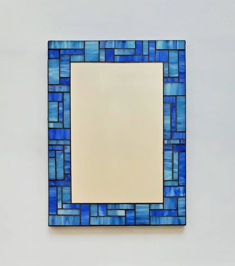 Stained Glass Mosaic Mirror, Stained Mirror, Glass Mosaic Mirror, Mosaic Mirror Frame, Art Deco Stained Glass, Great Architecture, Stained Glass Hanging, Stained Glass Mirror, Stained Glass Table Lamps