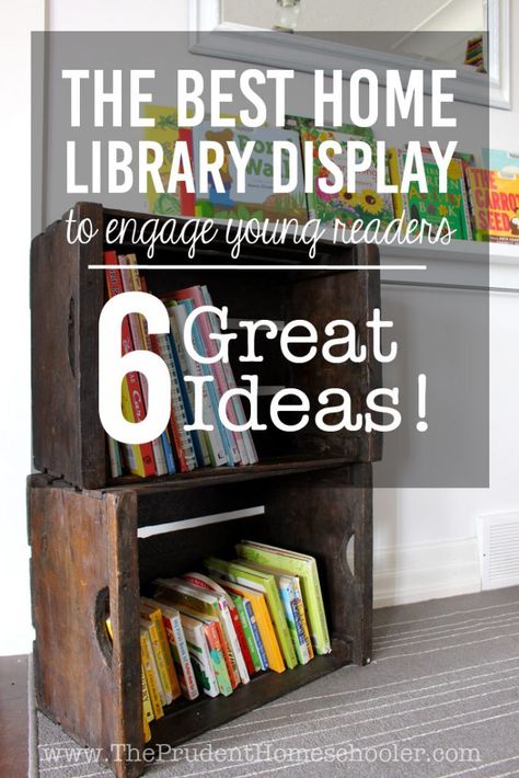 The Best Home Library Display! Are you considering how to set up your home library to better engage your little ones? Consider these 6 great ideas to help you create a home library display that will entice your young readers to both read and tidy up after themselves, while also maintaining a cohesive look in your home décor. | The Prudent Homeschooler Ceiling Texture Types, Homeschool Room Organization, Team V, Ikea Finds, Library Display, Ceiling Texture, Homeschool Room, Working Mom Tips, Color Palette Bright