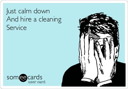 Just calm downAnd hire a cleaningService Cleaning Quotes Funny, Cleaning Quotes, Clean Memes, Quotes Humor, Clean Humor, Clipuri Video, Good Attitude, Ideas Quotes, Work Humor