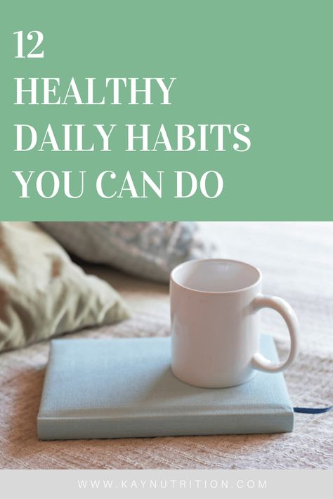 Looking to create a healthy daily routine? Here are 12 healthy daily habits that you can start today, and do every day, to create a healthier lifestyle. Healthy Daily Routine, Kay Nutrition, Healthy Daily Habits, Habits To Start, Low Estrogen Symptoms, Fitness Habits, Healthy Living Motivation, Healthy Life Hacks, Low Estrogen