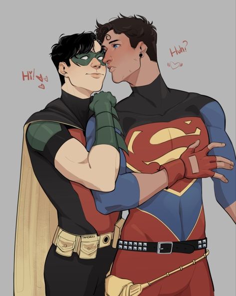 Superboy X Robin, Superman X Batman, Superman X, Blog Title, Superhero Kids, Dc Comics Heroes, I Am Batman, Arte Dc Comics, Batman Comic Art