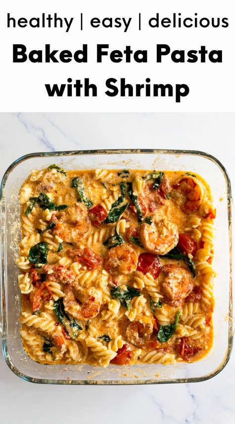 Shrimp With Feta Cheese, Greek Shrimp Pasta With Feta, Feta Tomato Pasta With Shrimp, Shrimp And Feta Pasta, Recipes With Feta Cheese Main Dishes, Baked Feta Pasta With Shrimp, Viral Tomato Feta Pasta, Shrimp And Feta Recipes, Baked Berry Feta