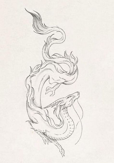 Feminine Bear Tattoo, Small Dragon Tattoos, Chinese Dragon Tattoos, Belly Tattoo, Japanese Dragon Tattoo, Dragon Tattoo For Women, Back Of Neck Tattoo, Upper Arm Tattoos, Kawaii Tattoo