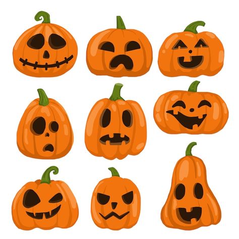 Pumpkin Halloween Art, Object Icons, Facepaint Halloween, Pumpkin Art Ideas, Halloween Sleepover, Halloween Canvas Art, Pumpkins For Halloween, Deer Cartoon, Pumpkin Stands