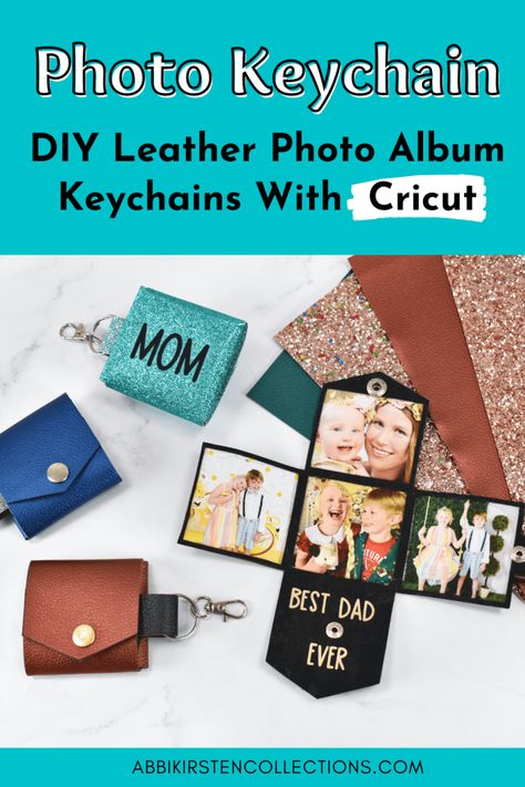 Make personalized DIY photo keychains. Learn to make a keychain with Cricut as a special photo gift for Mother's Day and Father's Day! Keychain With Cricut, How To Make Key Chains Diy, Cricut Photo Projects, Cricut Keychains Diy, Unique Cricut Projects Ideas, Diy Photo Keychain, Cricut Keychain Ideas, Cricut 2023, Angie Holden