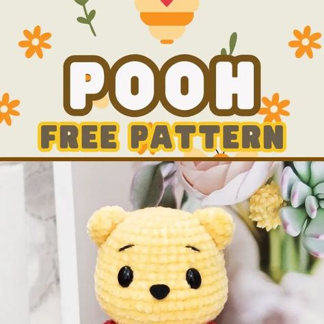 Vera 🧸 on Instagram: "Hello all !! As I mentioned in my story a few days ago , here's a Pooh free pattern for you 🍯❤️ I've actually written the pattern months ago but I've just gotten to editing the post recently 😆  I hope you like this Pooh, and if you do decide to crochet him, don't hesitate to tag me ! I'd love to see your creations ! 🥹🫶🏻  Thank you again for all your support and I hope to share more free patterns with you guys 🩷🩷 . . #pooh #winniethepooh #freepattern #freecrochetpattern #winniethepoohcrochet #poohcrochet #vsantikacrochetpattern #vsantikapatterns #vsantikafreepatterns #freeamigurumipatterns #freepatterns" Winnie The Pooh Crochet Patterns Free, Crochet Plushie Free Pattern, Disney Amigurumi Free Pattern, Pooh Crochet, Plushies Crochet, Disney Plushies, Disney Crochet Pattern, Instagram Pattern, Amigurumi Minta