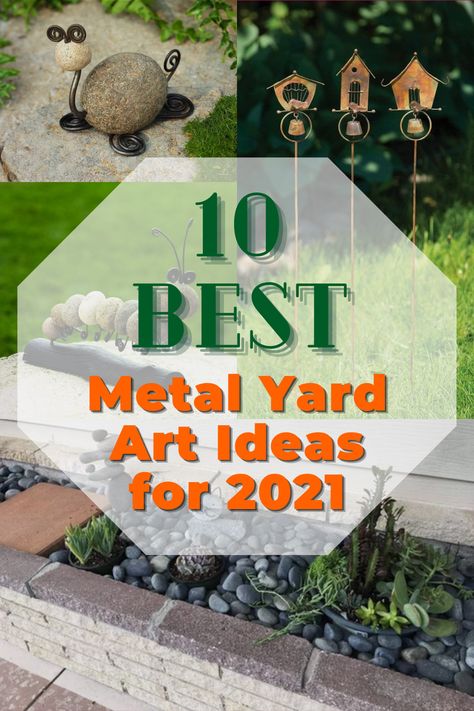 In this article, we'll outline ten of our favorite metal garden art ideas for 2021. From DIY projects to ready-to-install statues, we have tons of inspiring items and ideas to share with you. Garden | Gardening | Garden art | Garden decor | Garden lover | Garden tips | Garden gifts #garden #gardening #gardenart #gardendecor #gardenlover #gardentips Welded Metal Yard Art Garden Sculptures, Metal Yard Decorations, Lawn Sculptures Garden Art, Metal Garden Art Diy How To Make, Diy Metal Flowers Garden Art, Metal Yard Art Diy, Metal Lawn Art, Scrap Metal Art Ideas Garden Sculptures, Yard Ornaments Ideas