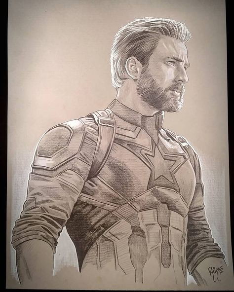 RUIZ BURGOS’s Instagram profile post: “NO SPOILERS PLEASE!! I haven't seen the movie yet. This is one of the pieces someone was still waiting from the charity event at…” Captain America Pencil Drawing, Captain America Sketch Pencil, Captain America Art Sketch, Captain America Drawing Sketches, Drawing Captain America, Marvel Drawings Pencil, Captain America Sketch, Captain America Drawing, America Drawing