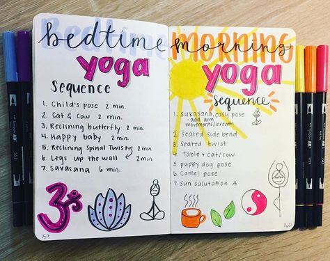 Yoga Journal Printable, Yoga Bullet Journal, Yoga Journal Ideas, Yoga Journaling, Yoga Knowledge, Journal Workout, Dotted Journal, Period Care, Diy Yoga