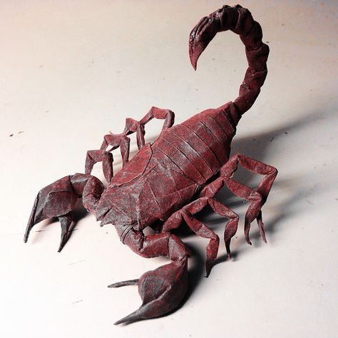 Scorpion Design, 12 Signs Of The Zodiac, Origami Artist, Origami Love, Signs Of The Zodiac, Modular Origami, Zodiac Aries, Aquarius Pisces, 12 Signs