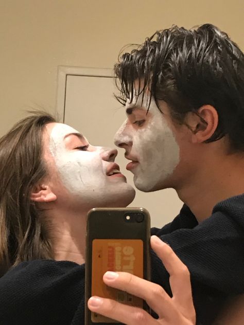 Couples Skincare Aesthetic, Couple Skincare Aesthetic, Couple Skincare, Couple Goal, Skincare Aesthetic, Couples Photos, Cute Relationship Goals, I Care, Couple Portraits