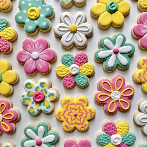 What is Royal Icing? Royal Icing 101 Spring Cut Out Cookies, Spring Flower Cookies Decorated, Spring Flower Sugar Cookies, Cookie Decorating Flowers, The Graceful Baker, Flower Cookies Decorated Royal Icing, Flower Decorated Sugar Cookies, Flowers Cookies Decorated, Spring Decorated Sugar Cookies