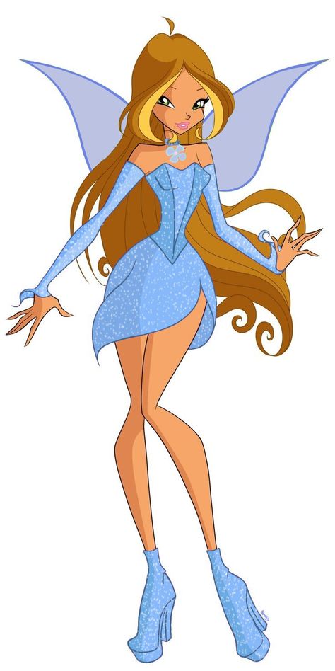 Flora transformation blue magix Winx Club Flora Transformation, Winx Club All Transformations, Flora Winx Club Aesthetic Wallpaper, Flora Winx Club Outfit, Flora From Winx Club, Winx Transformations, Winx Club Fanart, Wind Club, Winx Fairy